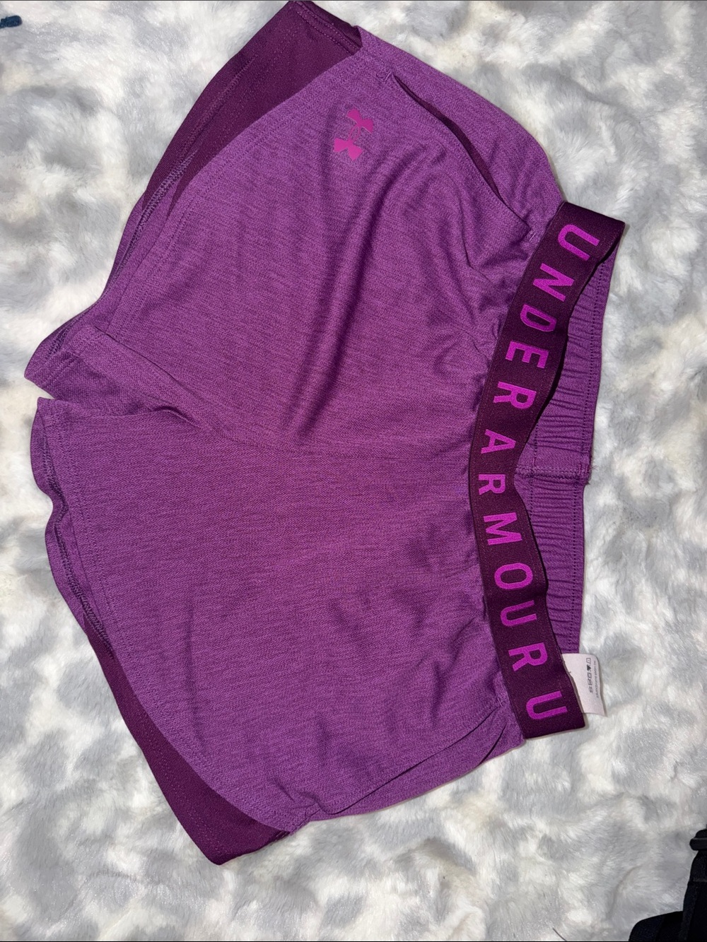 Under Armour Purple Women's Performance Shorts with Branded Waistband